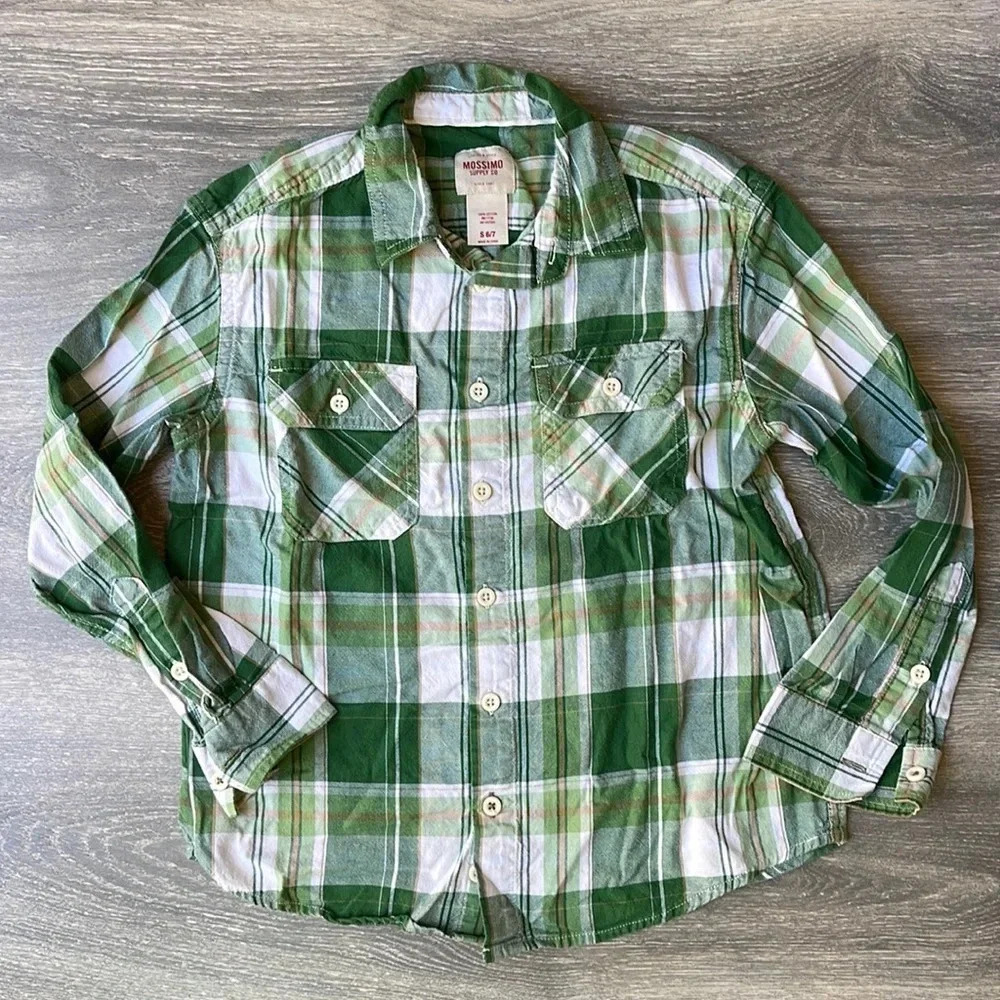 Boys Long Sleeve Button Up Shirt